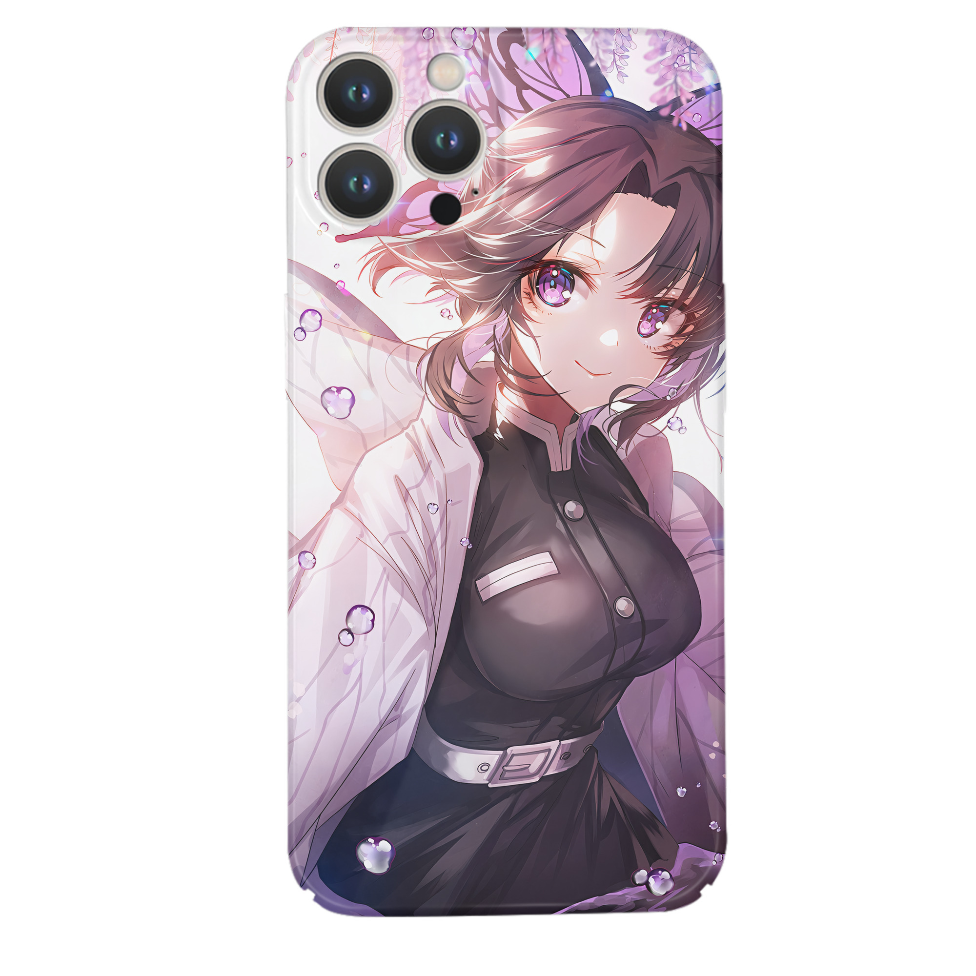 （画像用） 鬼滅の刃（きめつのやいば）蟲柱-胡蝶 しのぶ／こちょう しのぶ Kochou Shinobu 【iPhone 14シリーズ対応】ハードケース